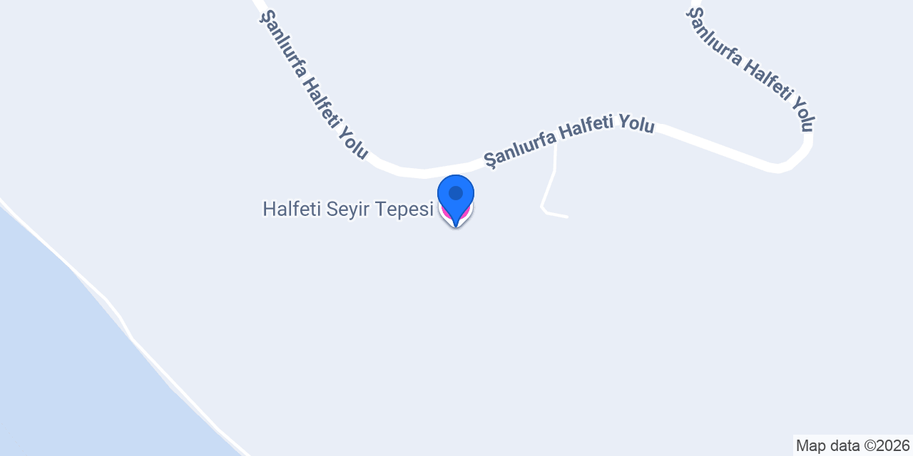 Halfeti Seyir Tepesi konumu