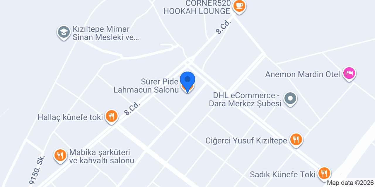 Sürer Pide Lahmacun Salonu konumu
