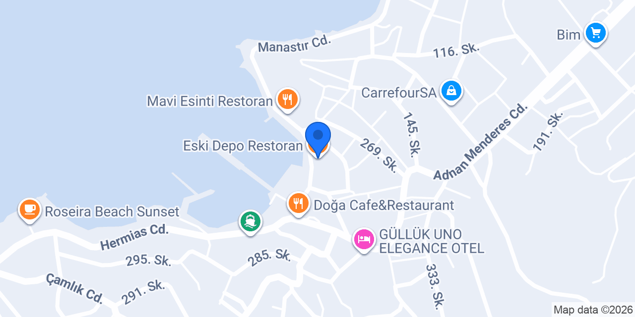 Eski Depo Restoran konumu
