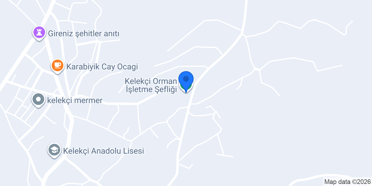 Kelekçi Orman İşletme Şefliği konumu