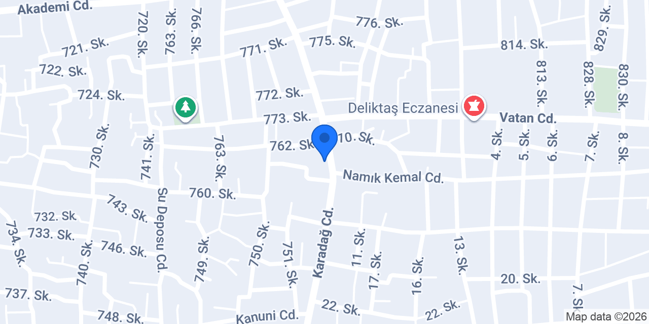 Deliktaş Manifatura konumu