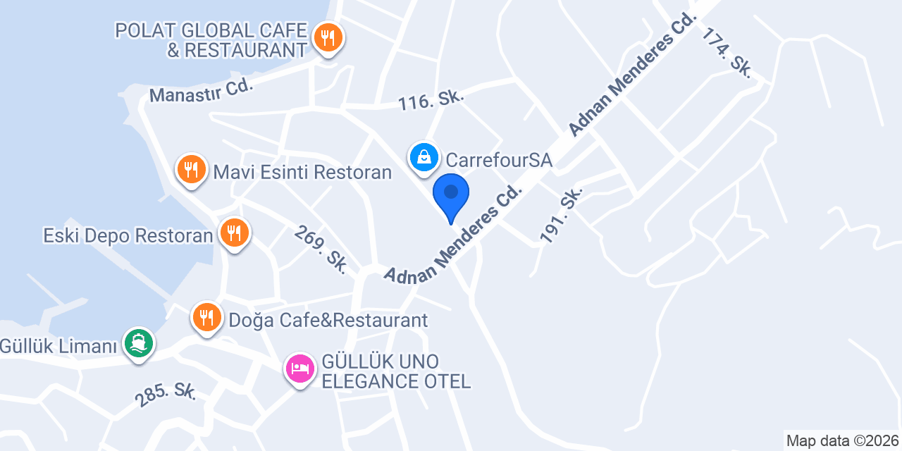 Güllük Efe Rent A Car konumu