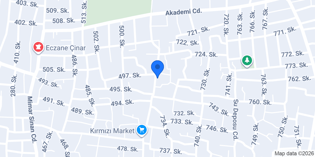 Korkmaz mobilya konumu
