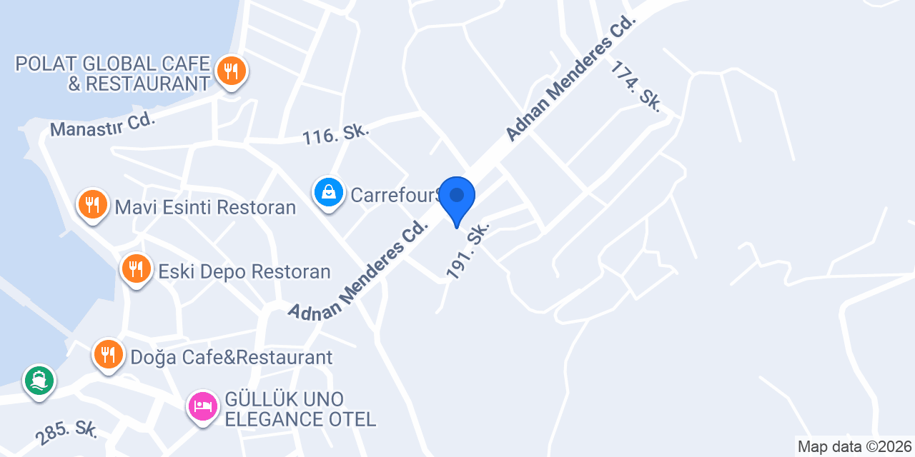 Güllük Home konumu