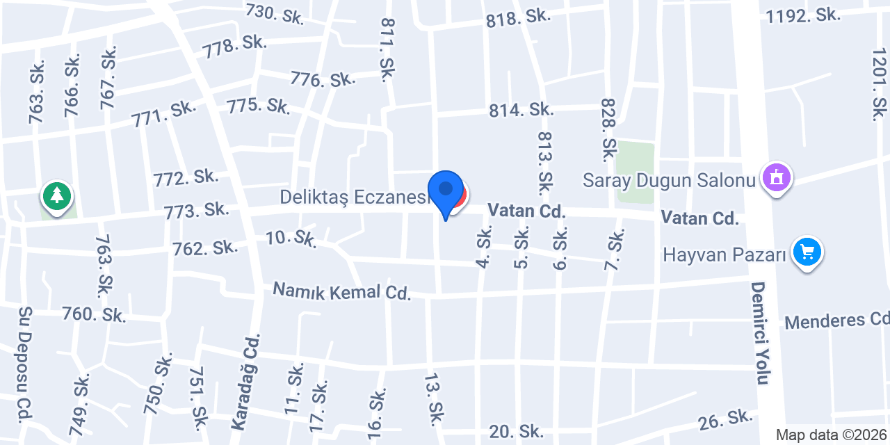 SAADET ECZANESİ konumu