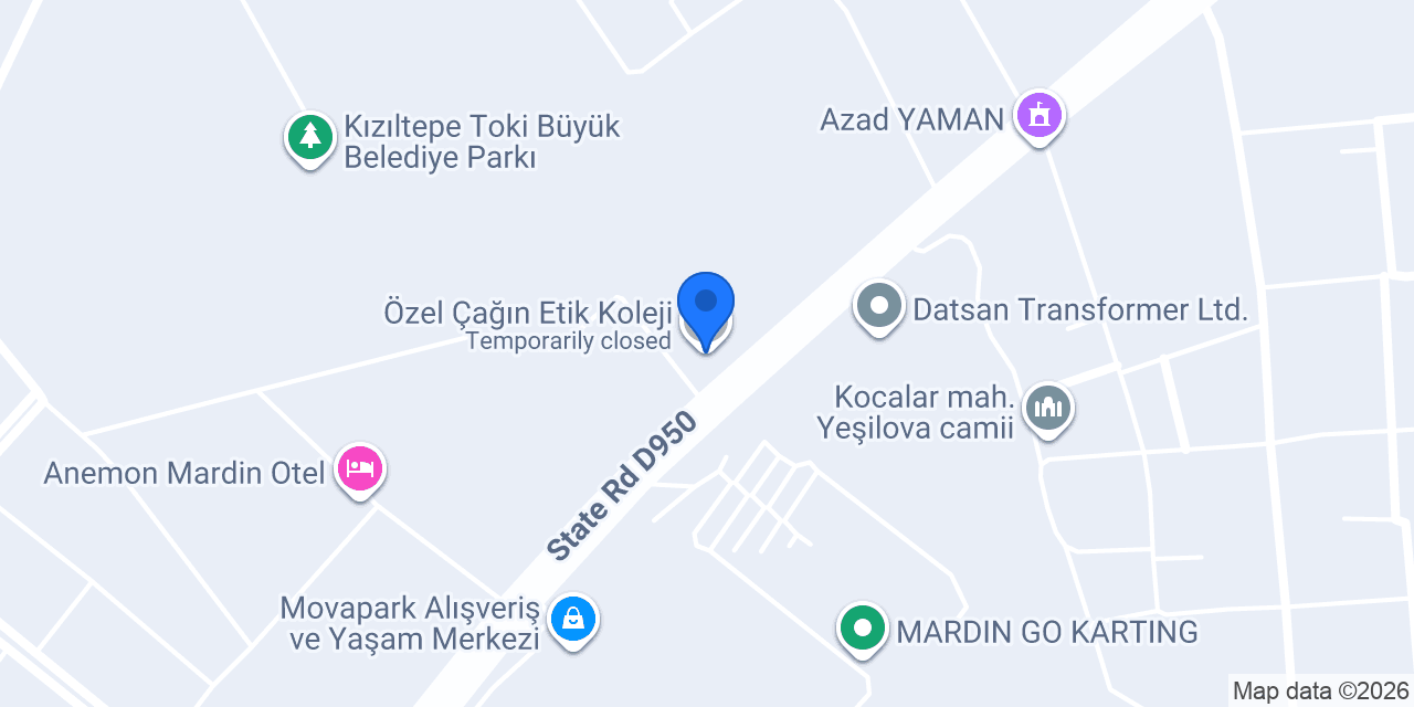 Özel Çağın Koleji konumu