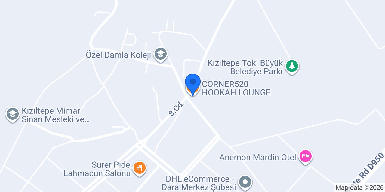 CORNER520 HOOKAH LOUNGE konumu