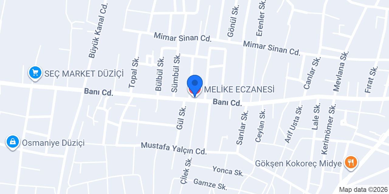 MELİKE ECZANESİ konumu