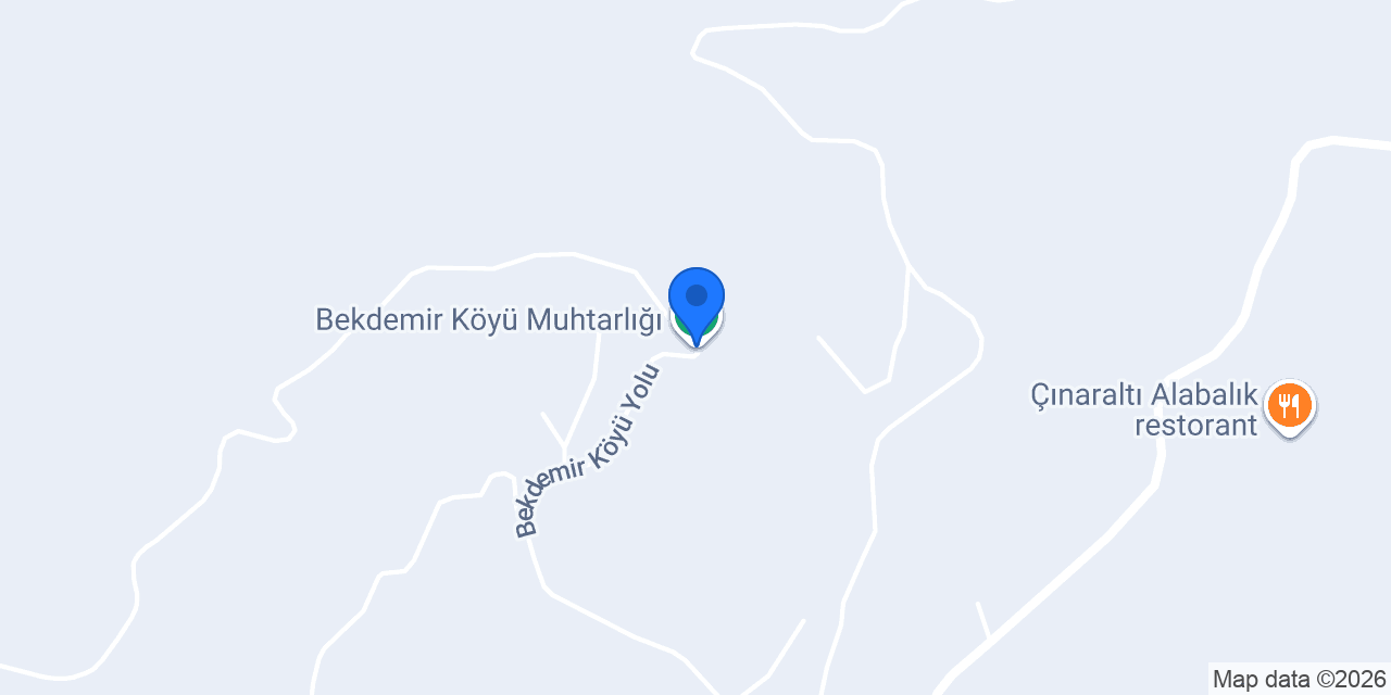 Bekdemir Köyü Muhtarlığı konumu