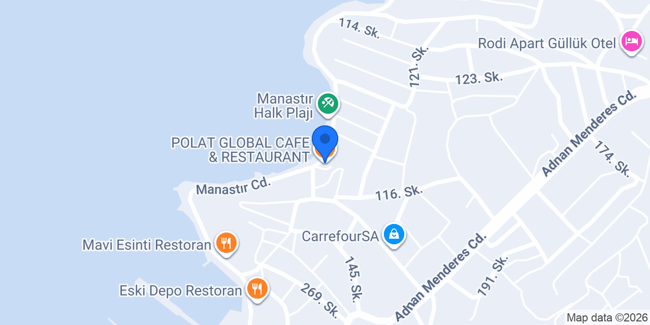 POLAT GLOBAL CAFE & RESTAURANT konumu