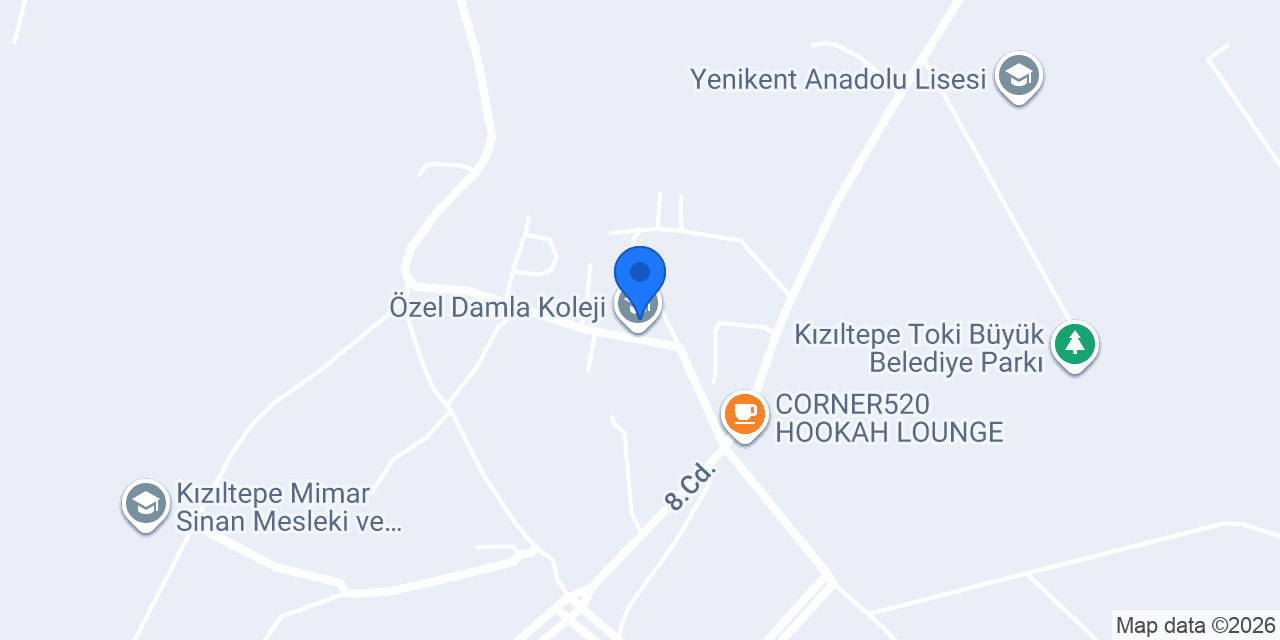 Özel Damla Koleji konumu