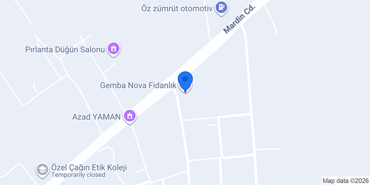 Gemba Nova Fidanlık konumu