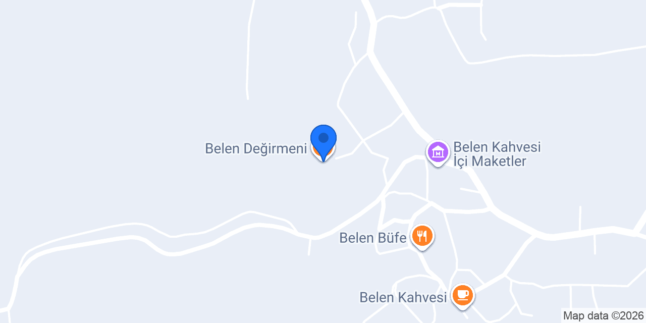 Belen Değirmeni konumu