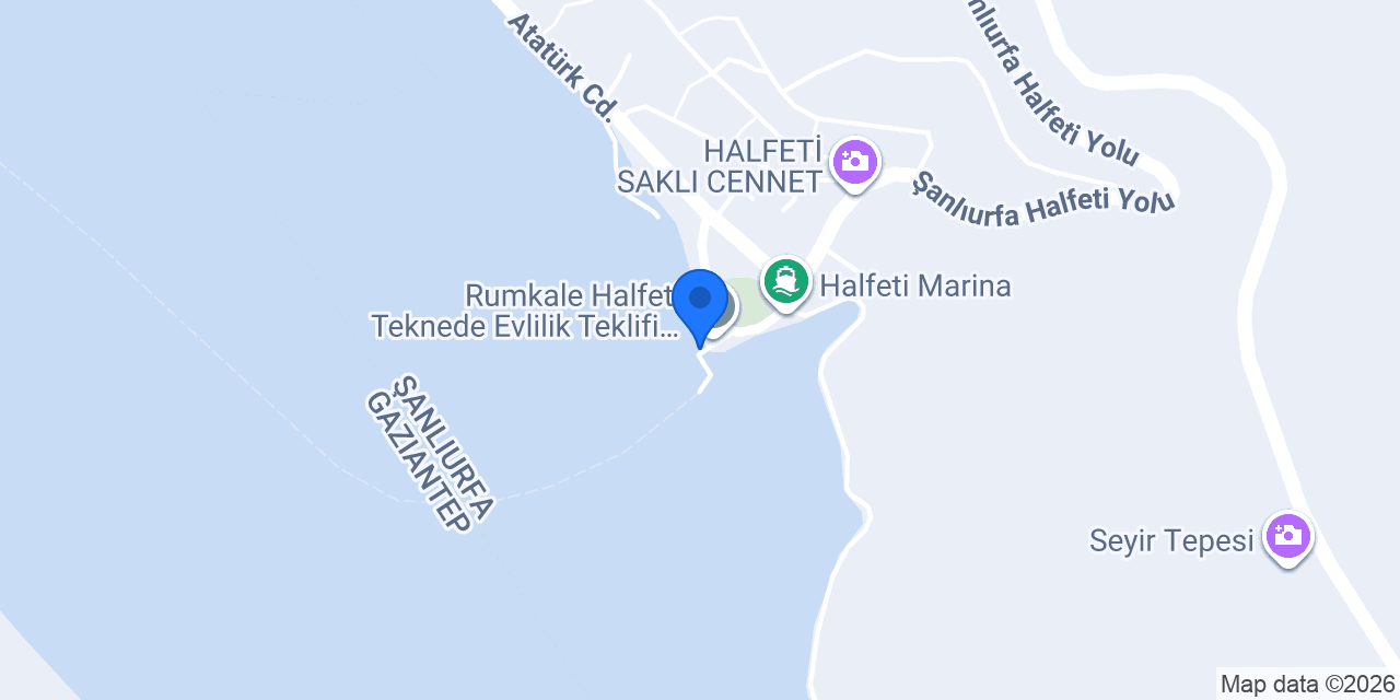 Halfeti Altınırmak Cafe&Restaurant konumu