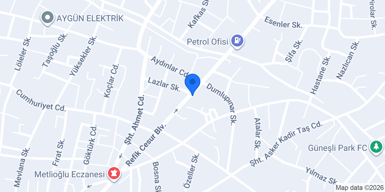 BS GÜMÜŞ konumu