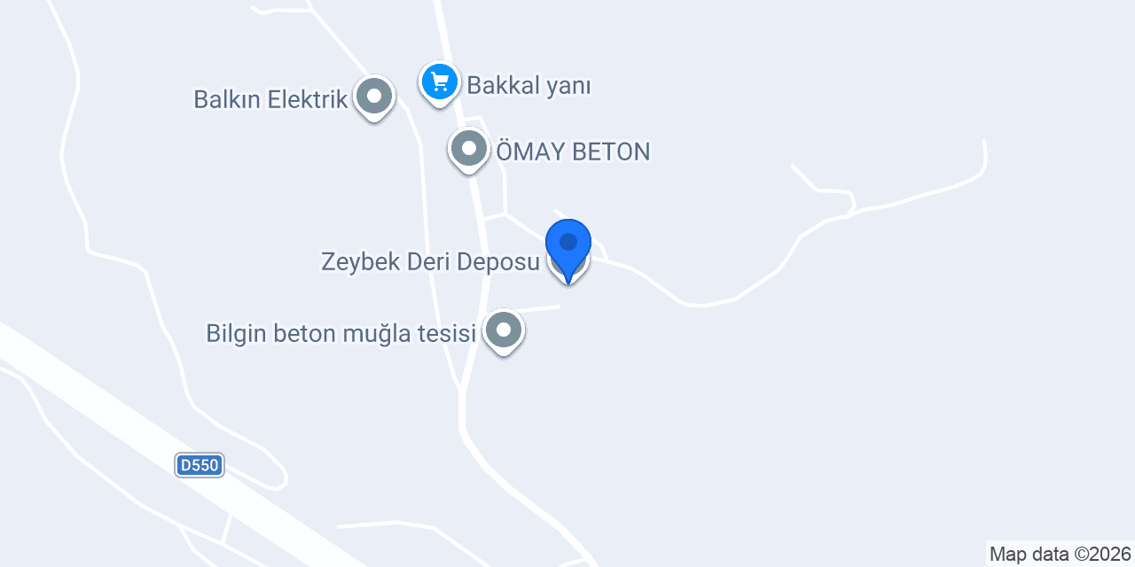 Zeybek Deri Deposu konumu
