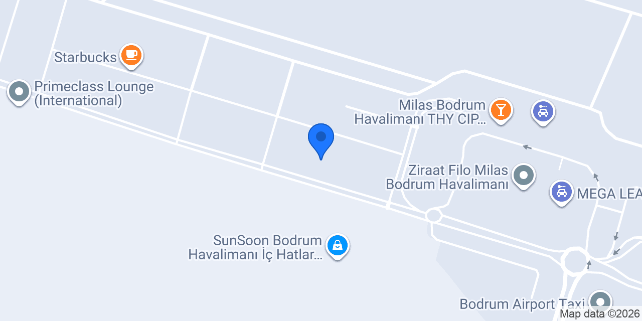 Quick Rent a Car Bodrum Airport konumu