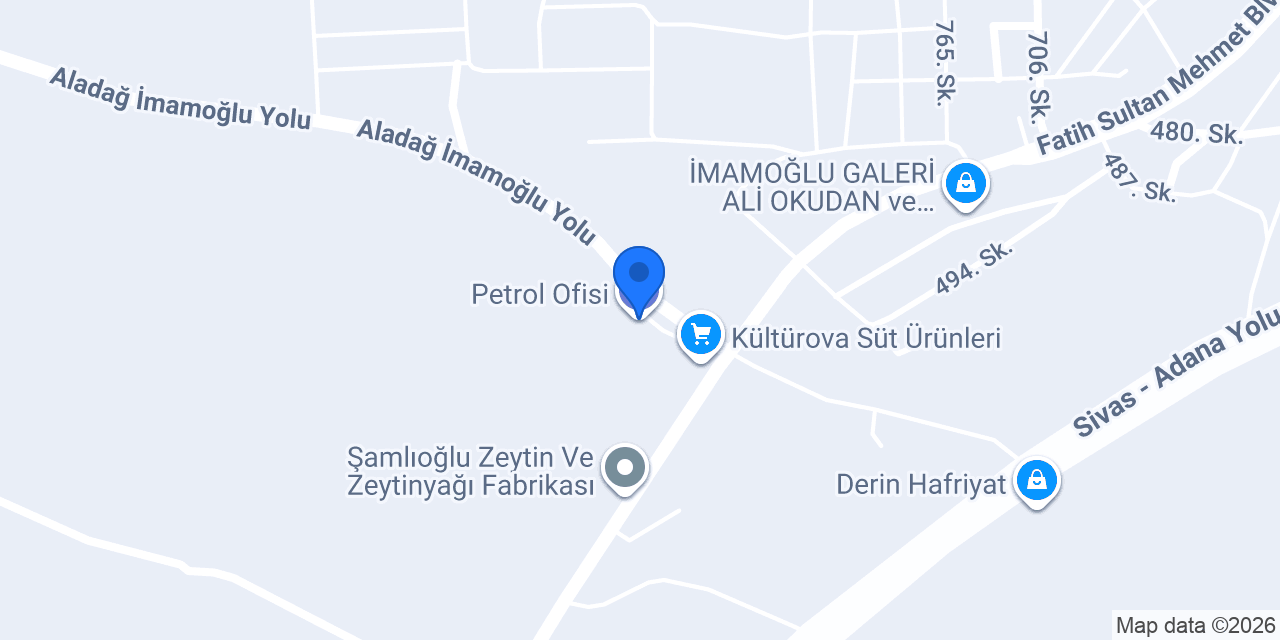 Petrol Ofisi konumu