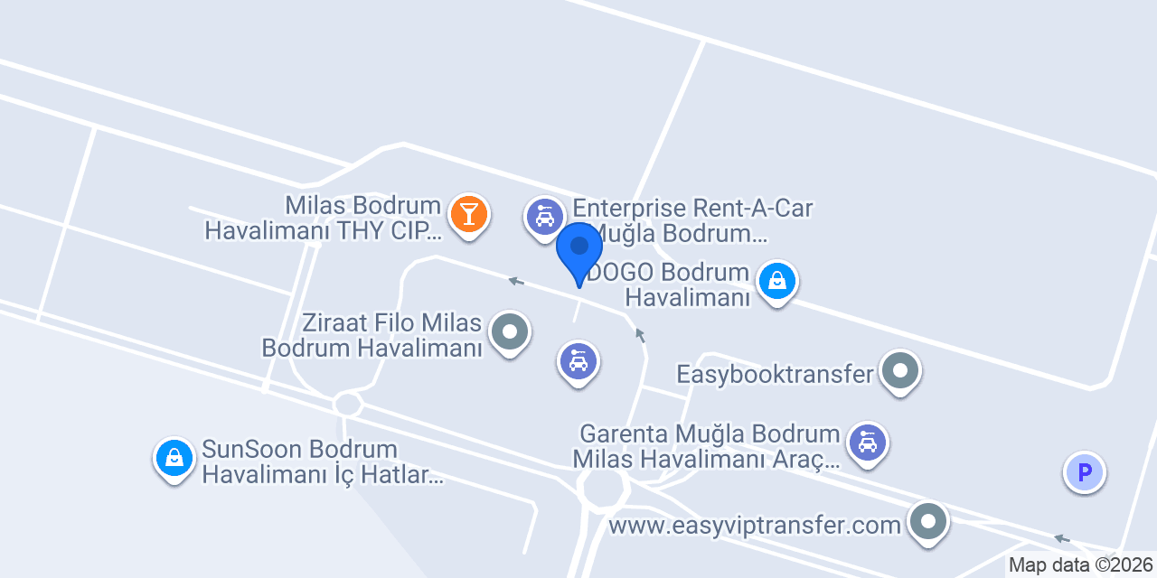 Avec Rent a Car - Milas Bodrum Havalimanı konumu