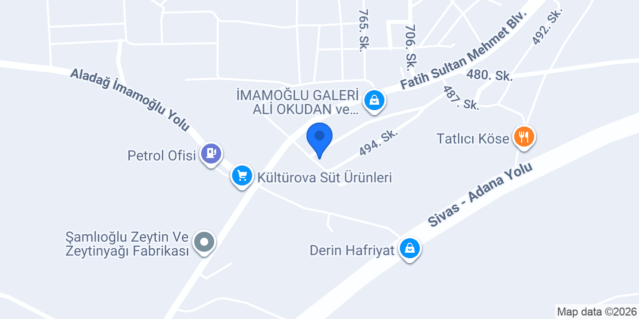 Yüksel Traktör Galeri konumu