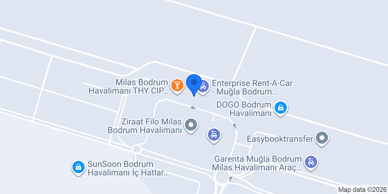 Avis - Bodrum Havalimanı İç Hatlar Şubesi konumu