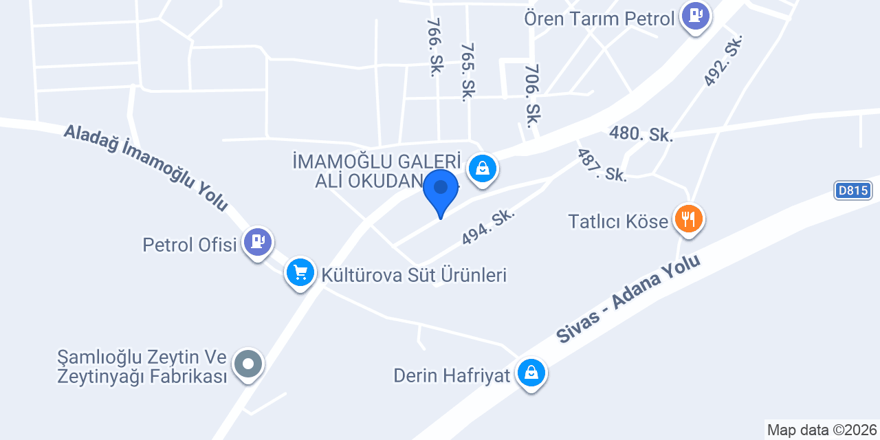 Ayhan RÖMORK Galeri konumu