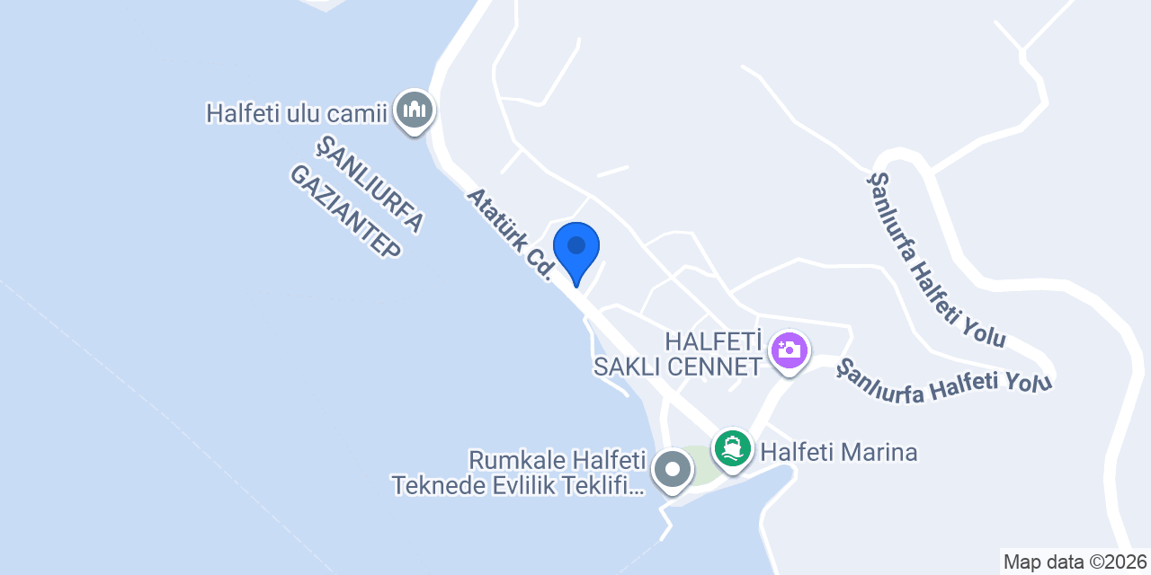 Halfeti Siyah Köşk Duba Restaurant konumu
