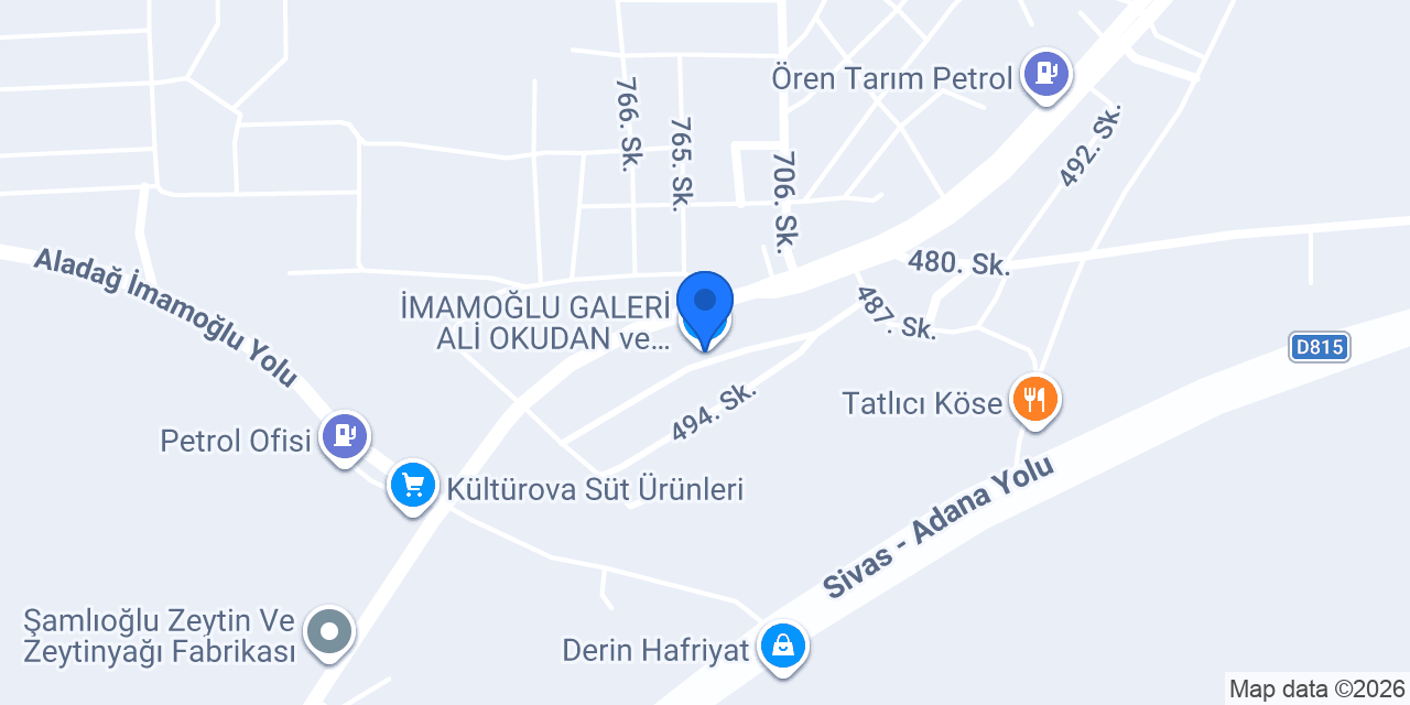 İMAMOĞLU GALERİ ALİ OKUDAN ve OĞULLARI konumu