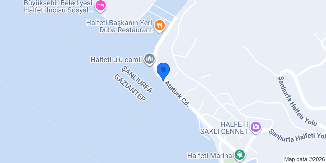 Halfeti Venedik Restoran konumu