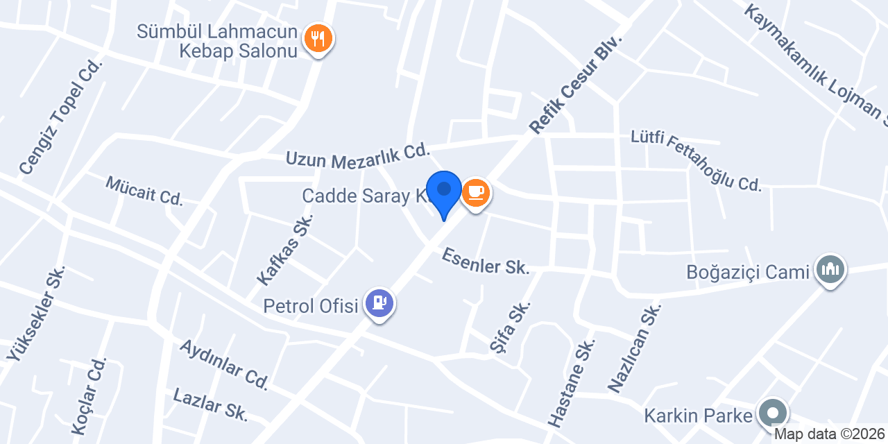 Yakamoz İnternet Cafe konumu