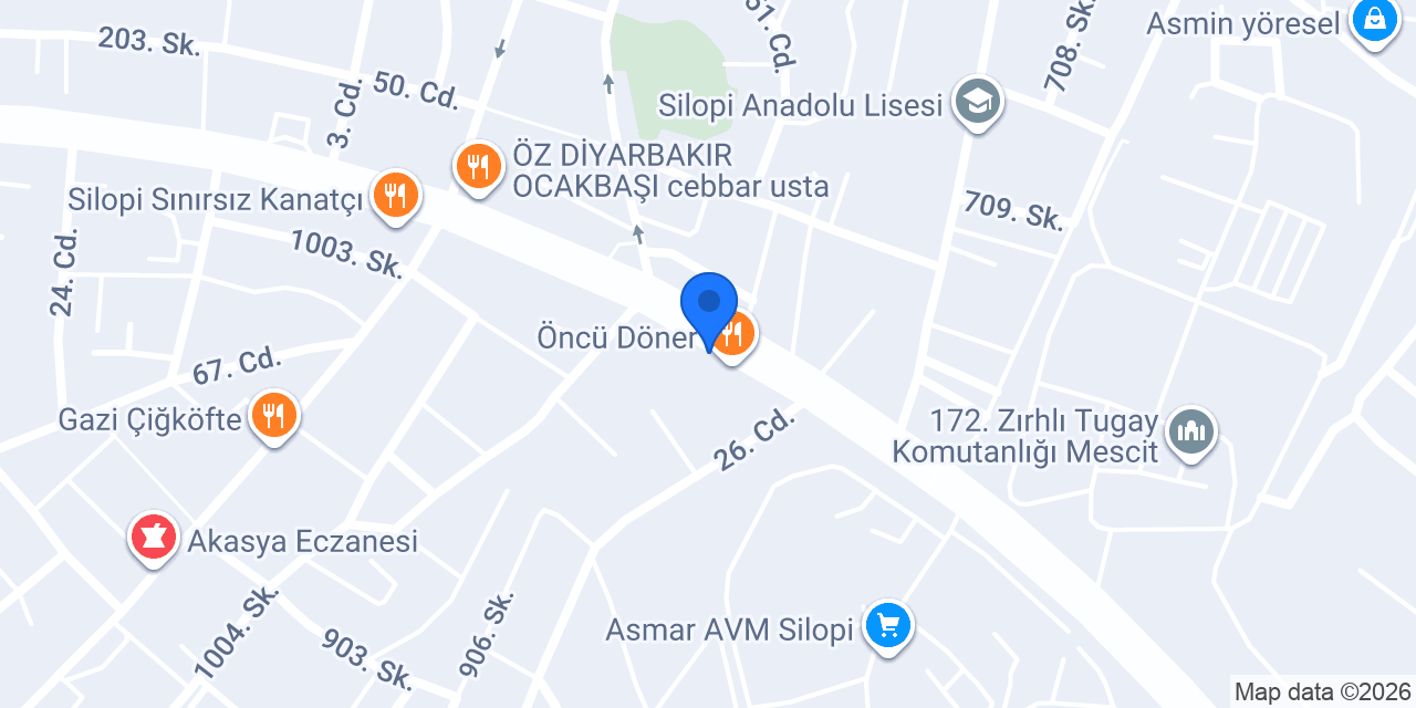 VakıfBank Silopi Şubesi konumu
