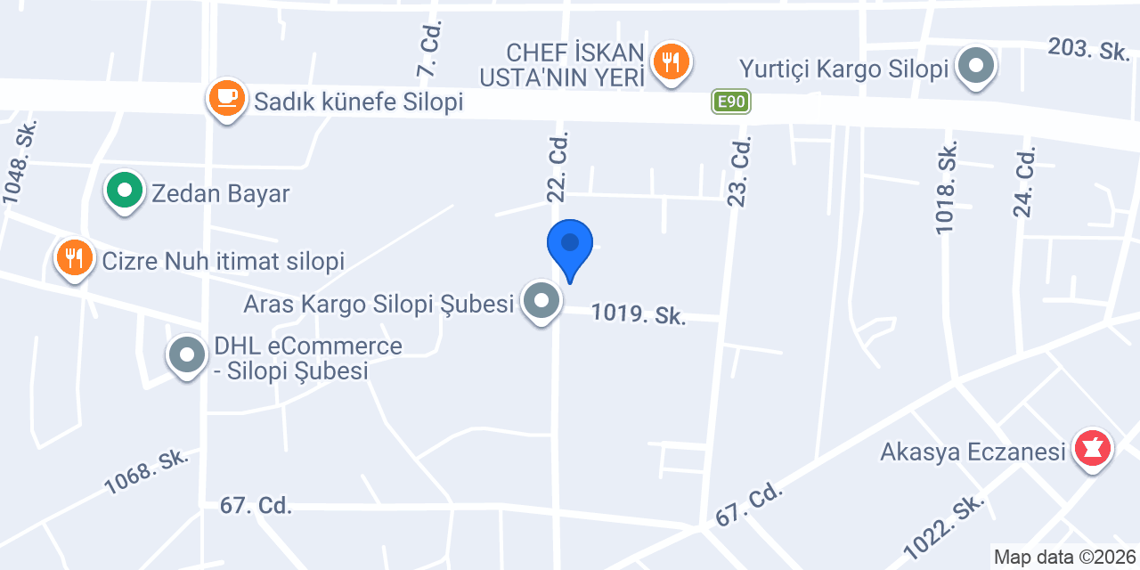 Yavuz Gida konumu