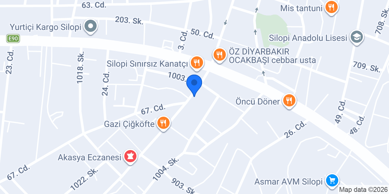 ÖZEL GÜNEY SÜRÜCÜ KURSU konumu