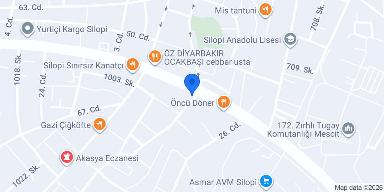 VT YAPI MÜHENDİSLİK - VEDAT TAYŞUN konumu