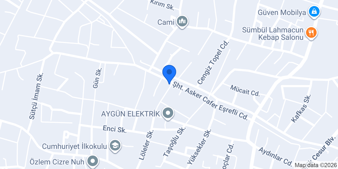 Gizem Mobilya konumu