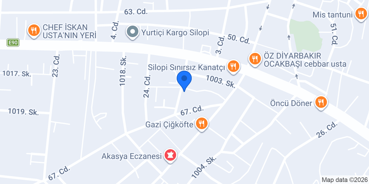 TEKİN YAPI MÜHENDİSLİK VE DOĞALGAZ konumu