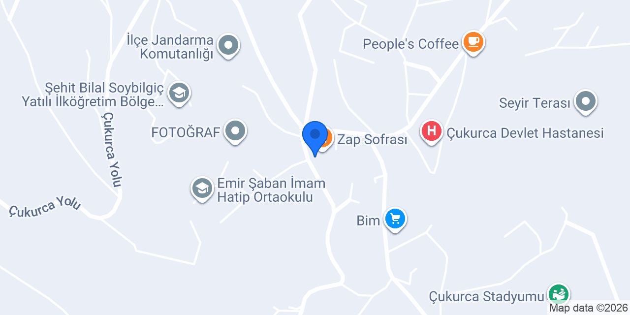 Çukurca Şeflera Çiçekçilik konumu