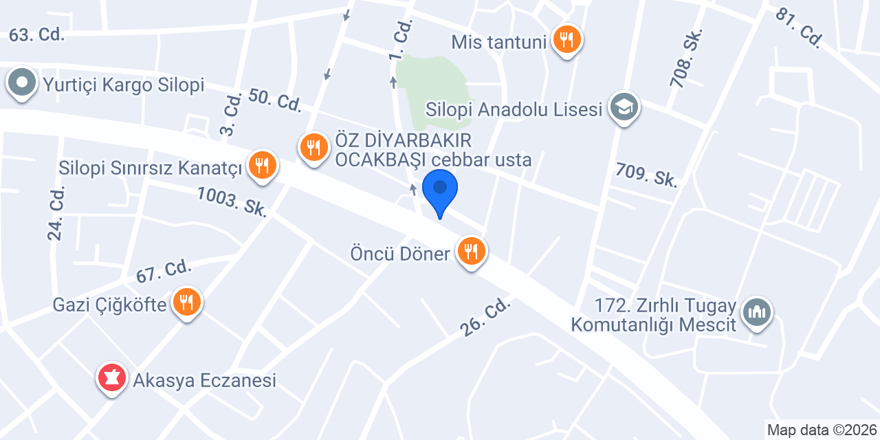 SİLOPİ 6. NOTERLİĞİ konumu