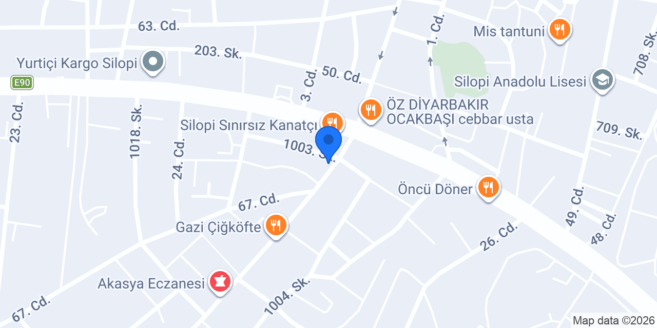 Habur Pastanesi konumu