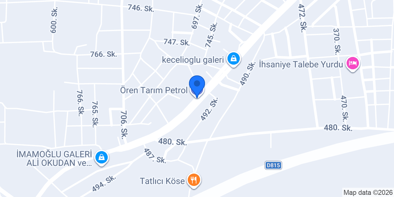 Ören Tarım Petrol konumu