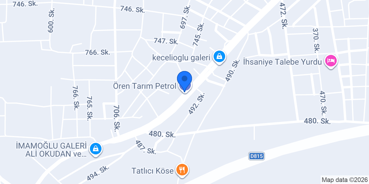 Ensar Mobilya konumu