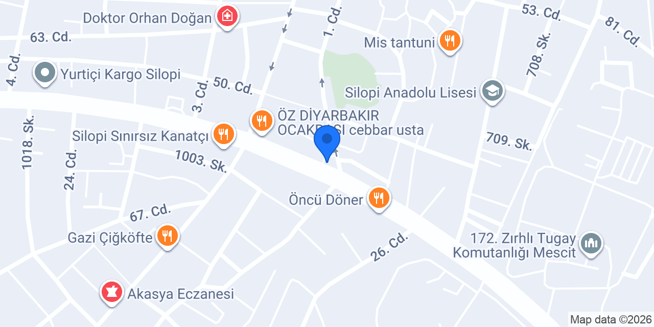 ÖZLEM CİZRE NUH SİLOPİ konumu
