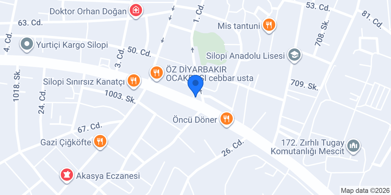 Asur Turizm Silopi konumu