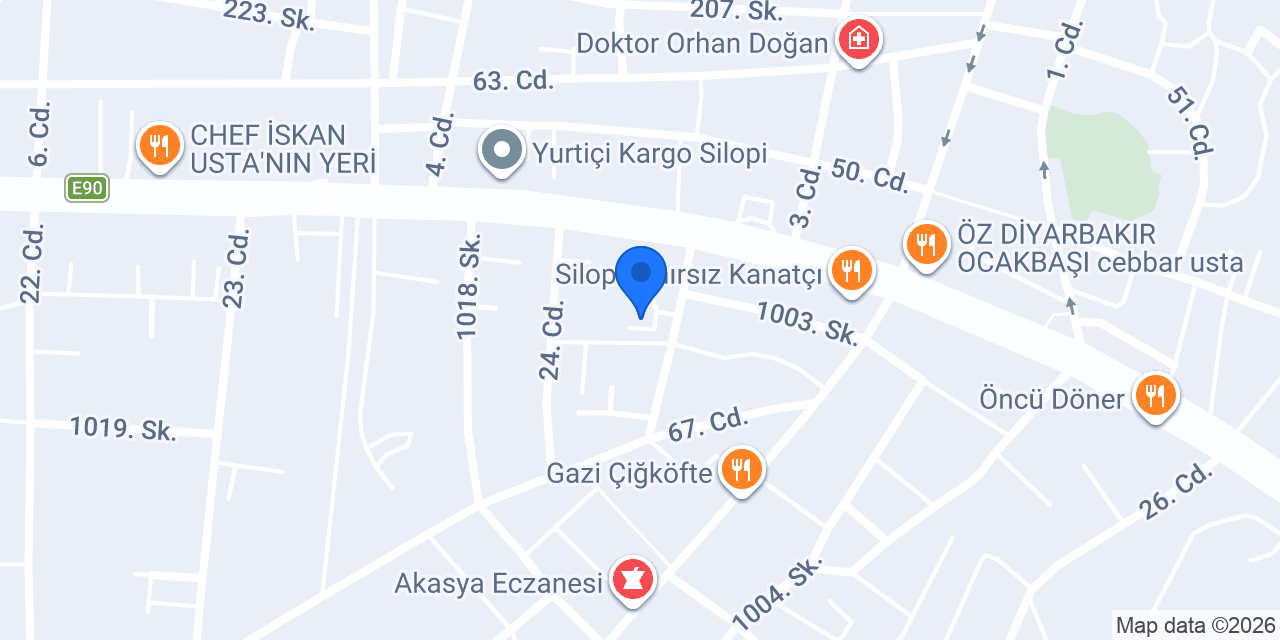 Yıldırım Mermerit Atölyesi konumu