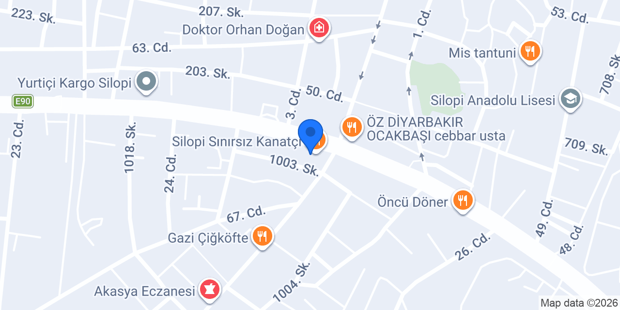 Baklavacı Şemsettin Silopi konumu