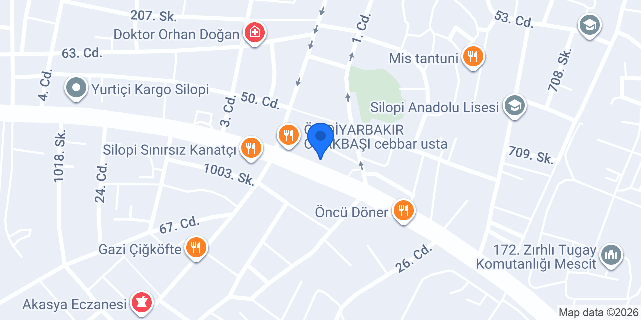 SİLOPİ SAÇ EKİM MERKEZİ konumu