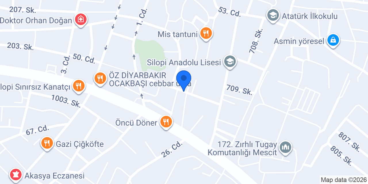 Dürümcü Şahin Usta konumu