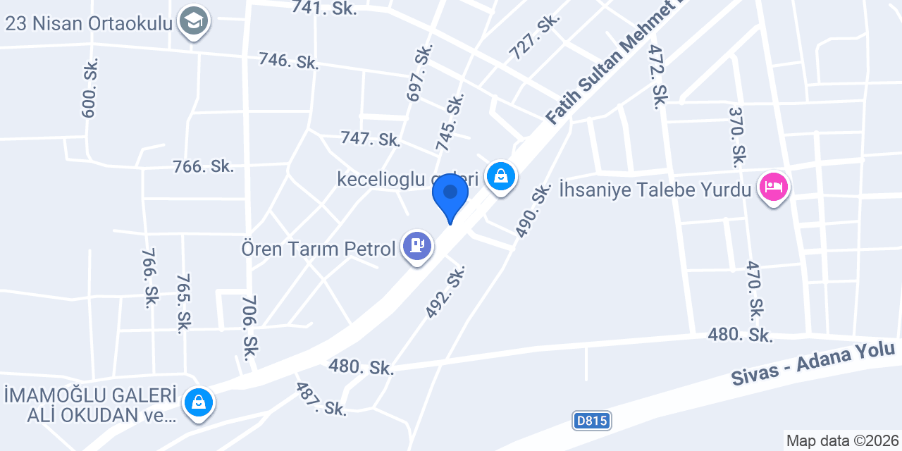 Bakcan Zeytinyağı Fabrikası konumu