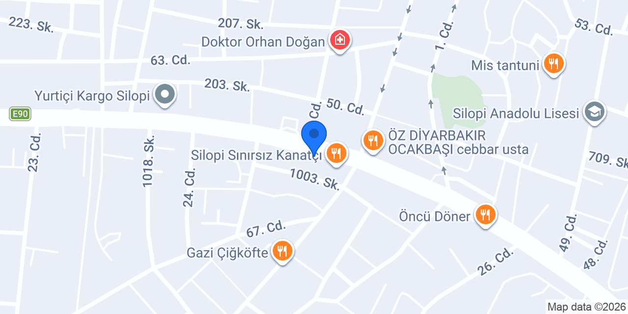 Has Simit Evi Silopi konumu