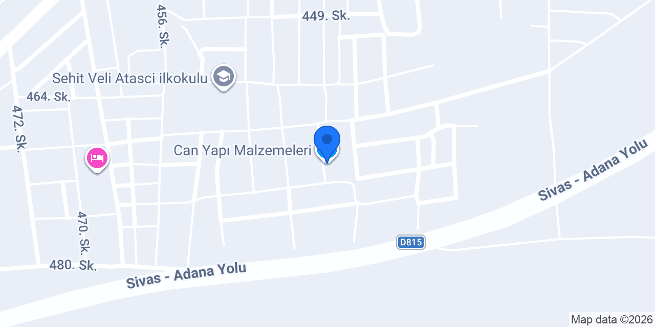 Can Yapı Malzemeleri konumu
